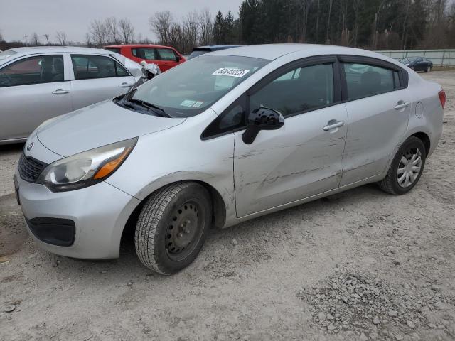 KNADM4A33F6443526 - 2015 KIA RIO LX SILVER photo 1