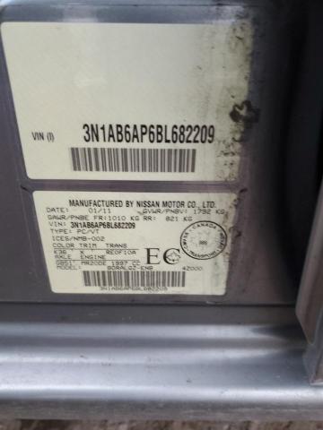 3N1AB6AP6BL682209 - 2011 NISSAN SENTRA 2.0 GRAY photo 13