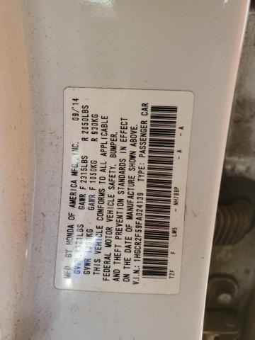 1HGCR2F59FA024139 - 2015 HONDA ACCORD SPORT WHITE photo 12