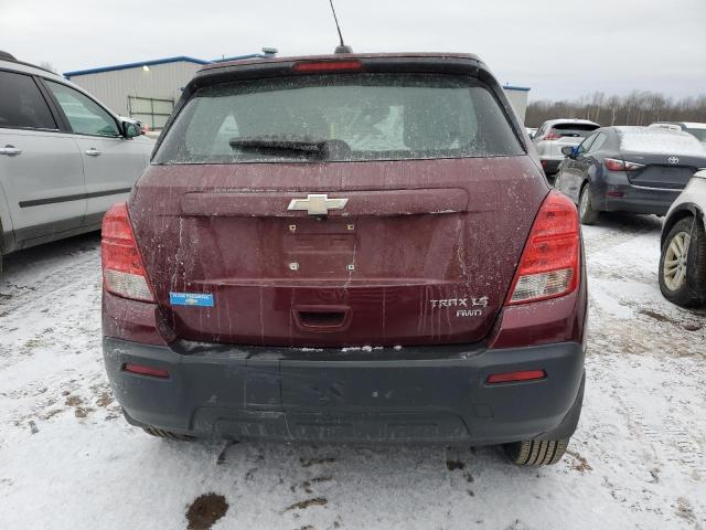 3GNCJNSB3GL171187 - 2016 CHEVROLET TRAX LS MAROON photo 6