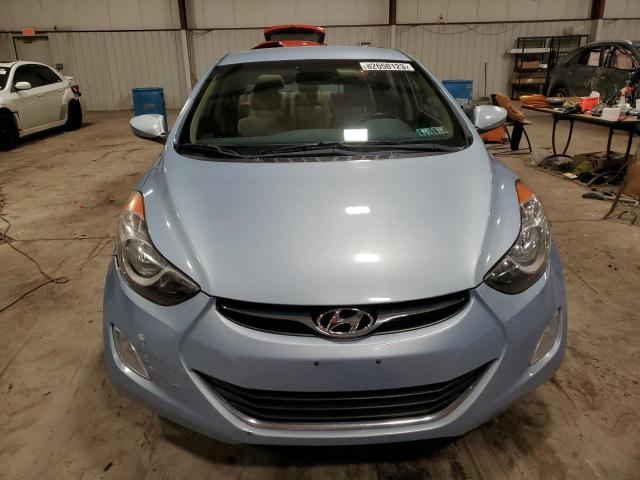 KMHDH4AEXCU390870 - 2012 HYUNDAI ELANTRA GLS BLUE photo 5