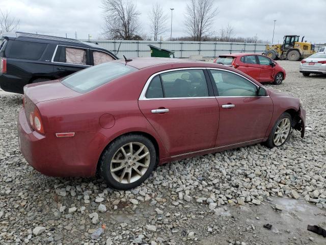 1G1ZE5EB5AF232732 - 2010 CHEVROLET MALIBU LTZ MAROON photo 3