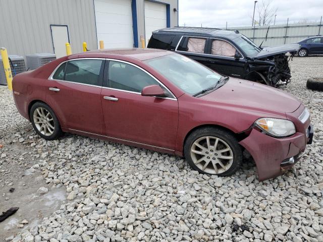 1G1ZE5EB5AF232732 - 2010 CHEVROLET MALIBU LTZ MAROON photo 4