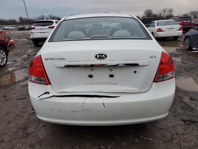 KNAFE221X95629811 - 2009 KIA SPECTRA EX WHITE photo 6