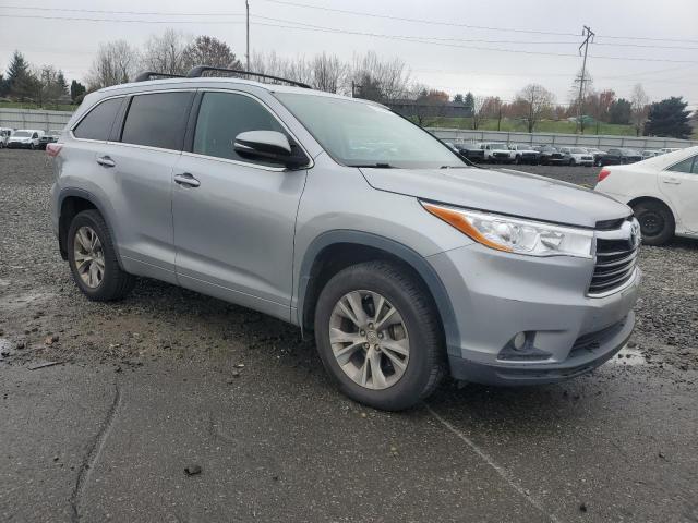 5TDJKRFH7FS134364 - 2015 TOYOTA HIGHLANDER XLE SILVER photo 4