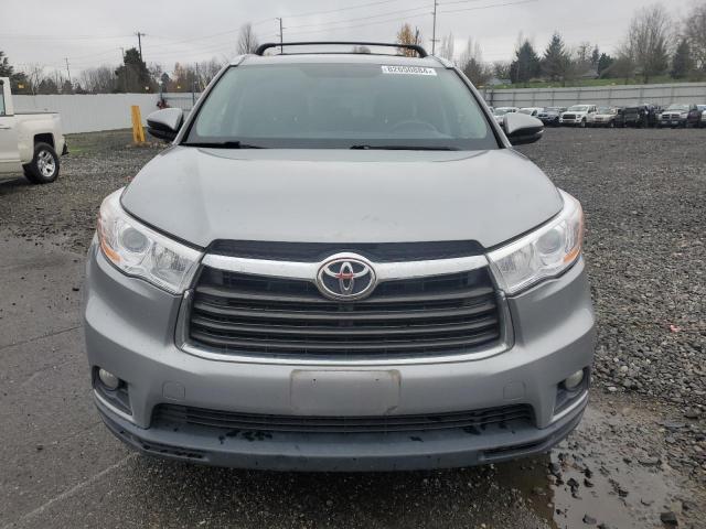 5TDJKRFH7FS134364 - 2015 TOYOTA HIGHLANDER XLE SILVER photo 5