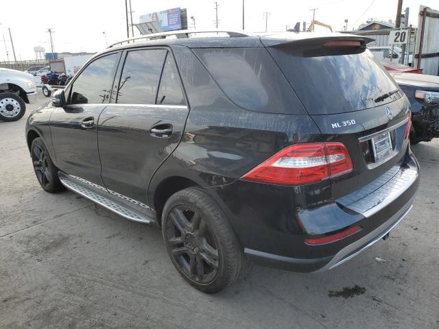 4JGDA5HBXFA460458 - 2015 MERCEDES-BENZ ML 350 4MATIC BLACK photo 2