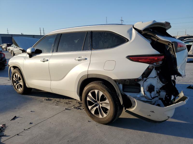 5TDGZRAH6MS518193 - 2021 TOYOTA HIGHLANDER XLE Blanc photo 2