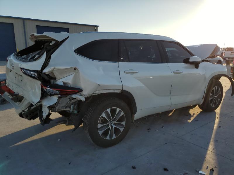 5TDGZRAH6MS518193 - 2021 TOYOTA HIGHLANDER XLE Blanc photo 3