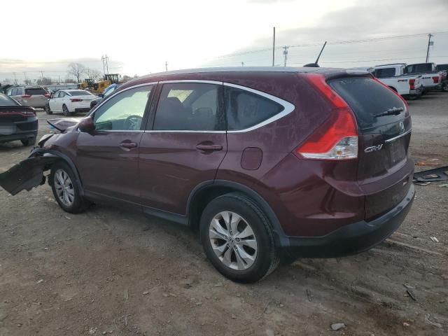 5J6RM3H70DL014400 - 2013 HONDA CR-V EXL BURGUNDY photo 2