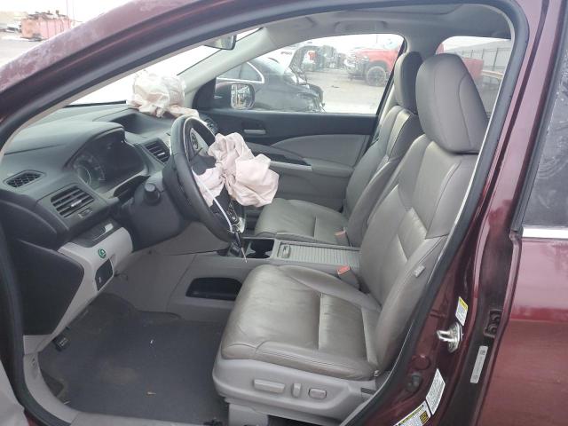 5J6RM3H70DL014400 - 2013 HONDA CR-V EXL BURGUNDY photo 7