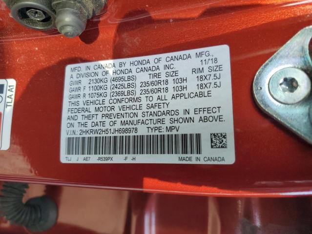 2HKRW2H51JH698978 - 2018 HONDA CR-V EX 橙色 照片 13