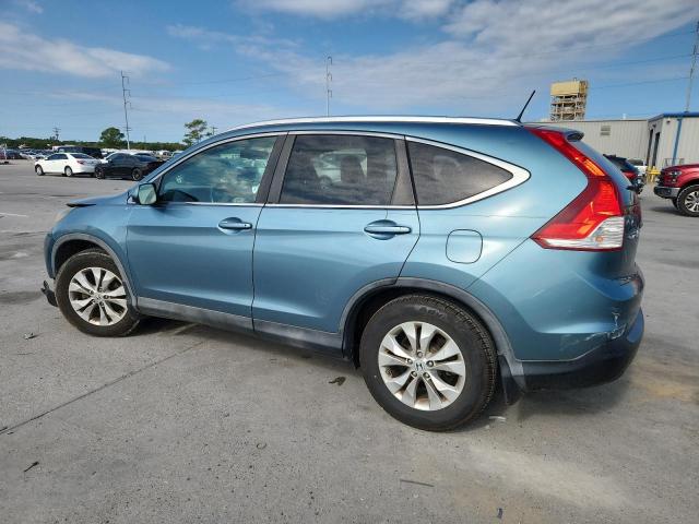 5J6RM3H73DL011376 - 2013 HONDA CR-V EXL BLUE photo 2
