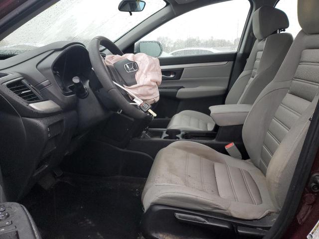 2HKRW6H38JH215072 - 2018 HONDA CR-V LX BURGUNDY photo 7