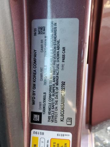 KL8CD6SA8MC722792 - 2021 CHEVROLET SPARK 1LT 紫色 照片 12