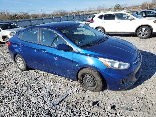 KMHCT4AE8HU292535 - 2017 HYUNDAI ACCENT SE BLUE photo 4