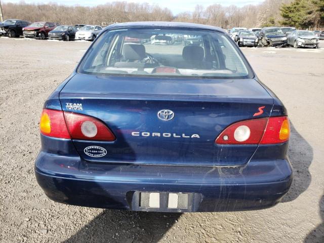 2T1BR12E02C547968 - 2002 TOYOTA COROLLA CE BLUE photo 6