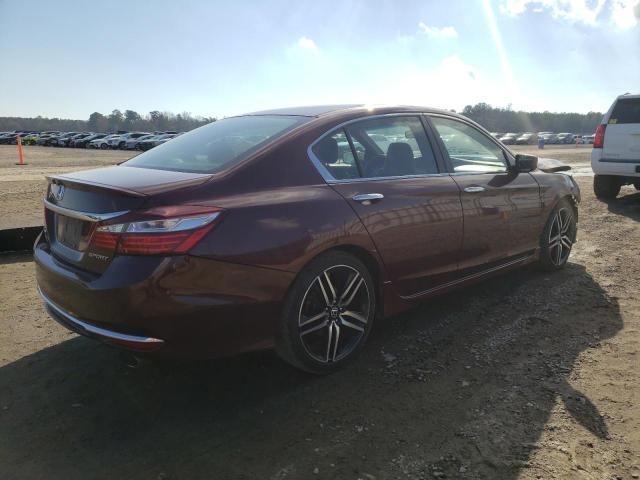 1HGCR2F59HA108402 - 2017 HONDA ACCORD SPORT PURPLE photo 3