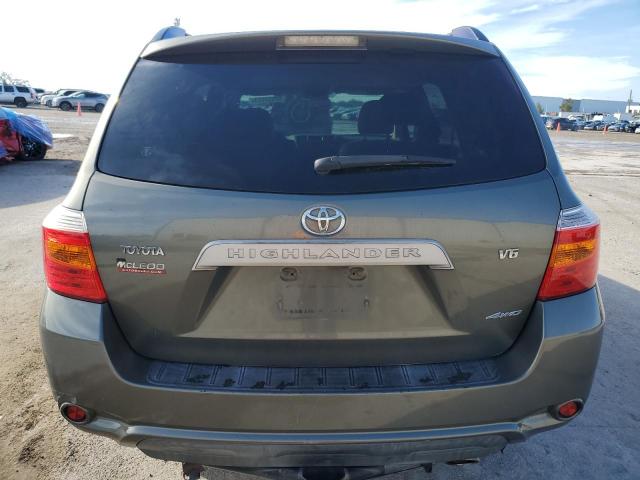 JTEES41A282094263 - 2008 TOYOTA HIGHLANDER GRAY photo 6