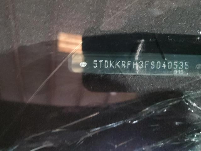 5TDKKRFH3FS040535 - 2015 TOYOTA HIGHLANDER XLE შავი ფოტო 14