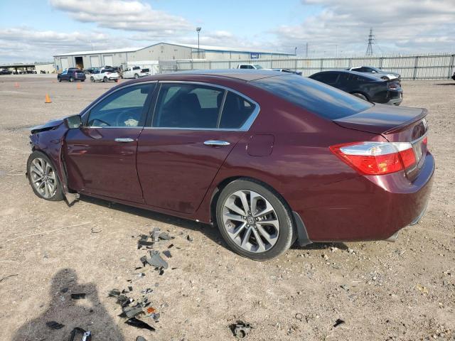 1HGCR2F57FA078507 - 2015 HONDA ACCORD SPORT BURGUNDY photo 2