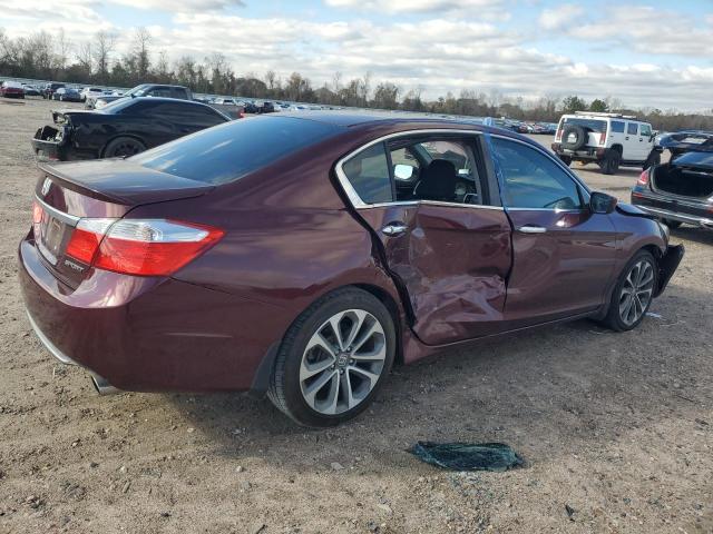 1HGCR2F57FA078507 - 2015 HONDA ACCORD SPORT BURGUNDY photo 3