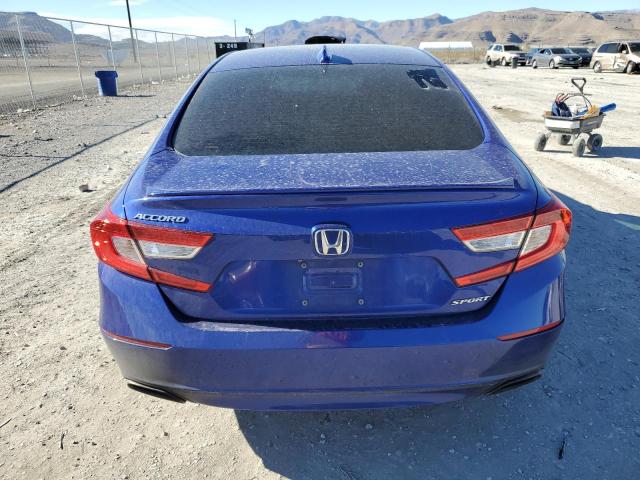 1HGCV1F31KA050278 - 2019 HONDA ACCORD SPORT BLUE photo 6