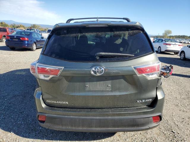 5TDJKRFH3GS313146 - 2016 TOYOTA HIGHLANDER XLE Կանաչ լուսանկար 6