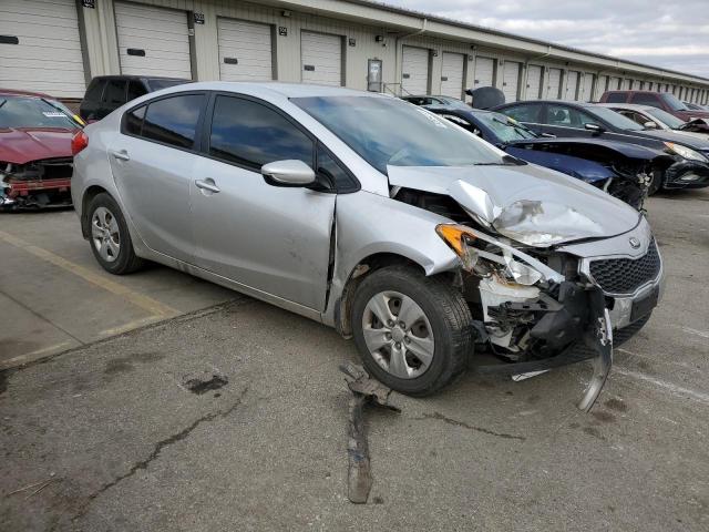 KNAFK4A68E5145809 - 2014 KIA FORTE LX SILVER photo 4