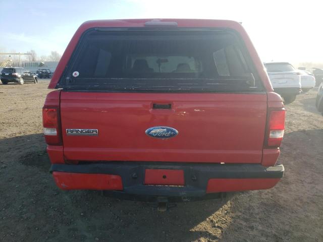 1FTYR14D29PA13221 - 2009 FORD RANGER SUPER CAB RED photo 6