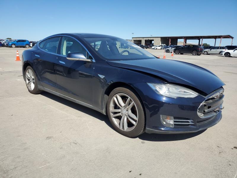 5YJSA1CN2DFP21883 - 2013 TESLA MODEL S Կապույտ լուսանկար 4