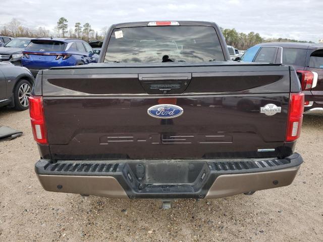 1FTEW1C46LKE58496 - 2020 FORD F150 SUPERCREW BROWN photo 6