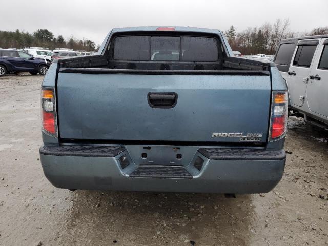 2HJYK16256H522862 - 2006 HONDA RIDGELINE RT BLUE photo 6