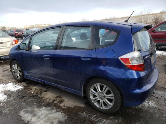 JHMGE8H49AS005370 - 2010 HONDA FIT SPORT BLUE photo 2