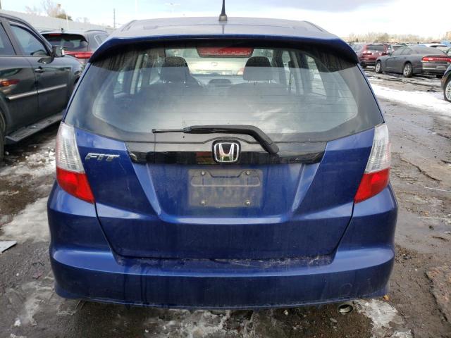 JHMGE8H49AS005370 - 2010 HONDA FIT SPORT BLUE photo 6