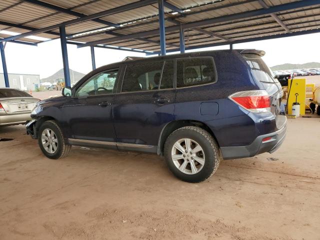 5TDZK3EH9DS105883 - 2013 TOYOTA HIGHLANDER BASE Синій фото 2