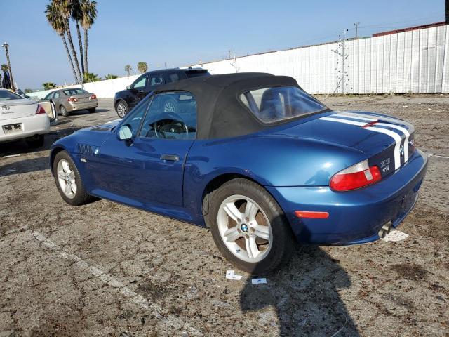 4USCN33432LM05957 - 2002 BMW Z3 2.5 BLUE photo 2