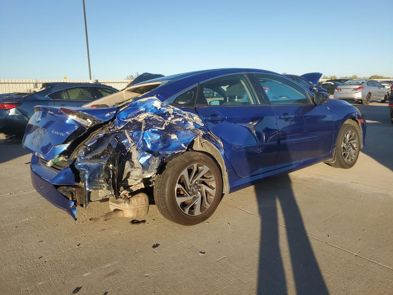 19XFC2F80GE093727 - 2016 HONDA CIVIC EX ლურჯი ფოტო 3