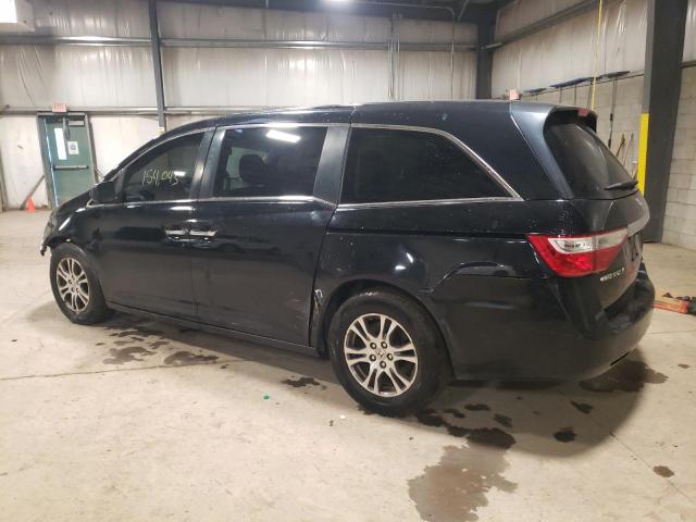 5FNRL5H43DB053480 - 2013 HONDA ODYSSEY EX BLACK photo 2