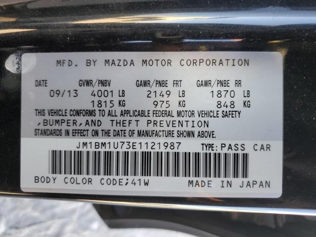 JM1BM1U73E1121987 - 2014 MAZDA 3 SPORT GRAY photo 13