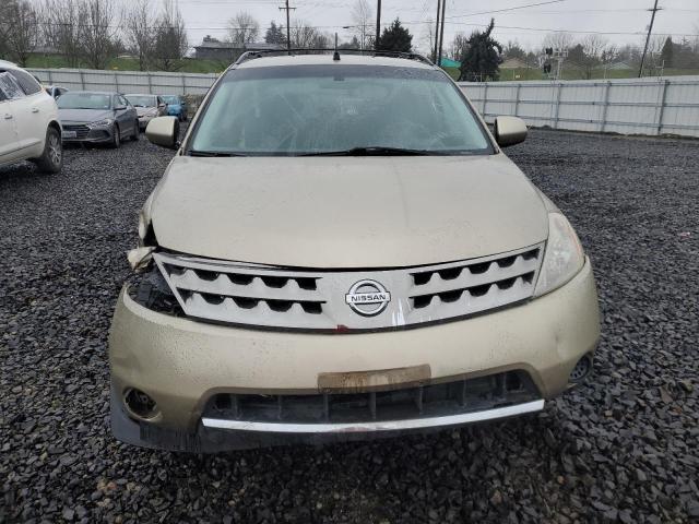 JN8AZ08T67W518960 - 2007 NISSAN MURANO SL GOLD photo 5