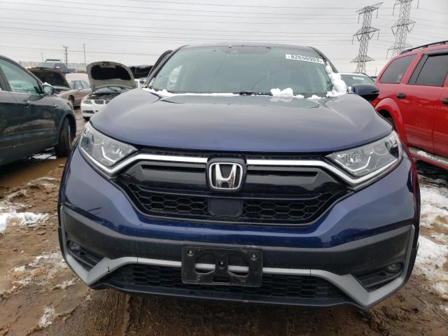 2HKRW2H59LH644220 - 2020 HONDA CR-V EX BLUE photo 5