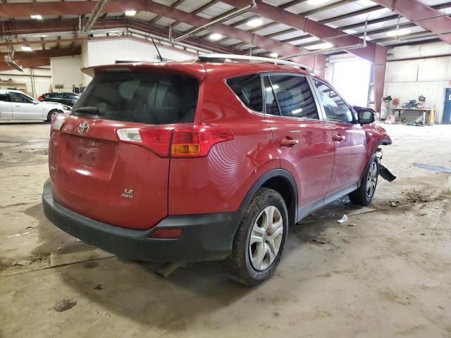 JTMBFREV2DD029157 - 2013 TOYOTA RAV4 LE RED photo 3