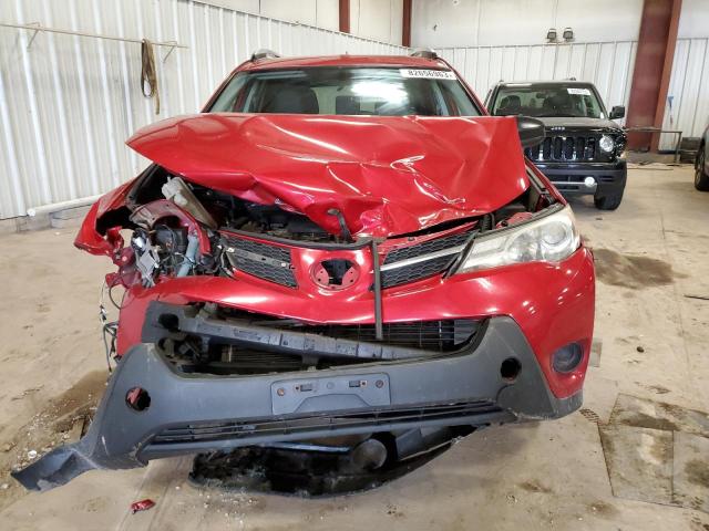 JTMBFREV2DD029157 - 2013 TOYOTA RAV4 LE RED photo 5