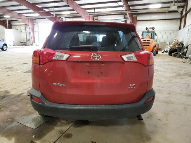 JTMBFREV2DD029157 - 2013 TOYOTA RAV4 LE RED photo 6