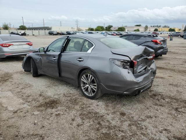 JN1EV7ARXKM555131 - 2019 INFINITI Q50 LUXE GRAY photo 2