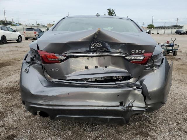 JN1EV7ARXKM555131 - 2019 INFINITI Q50 LUXE GRAY photo 6