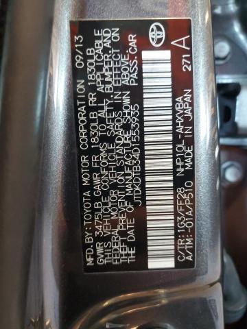 JTDKDTB34D1553935 - 2013 TOYOTA PRIUS C Boz foto 13