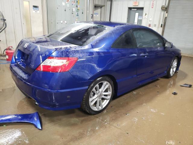 2HGFG21518H701991 - 2008 HONDA CIVIC SI BLUE photo 3