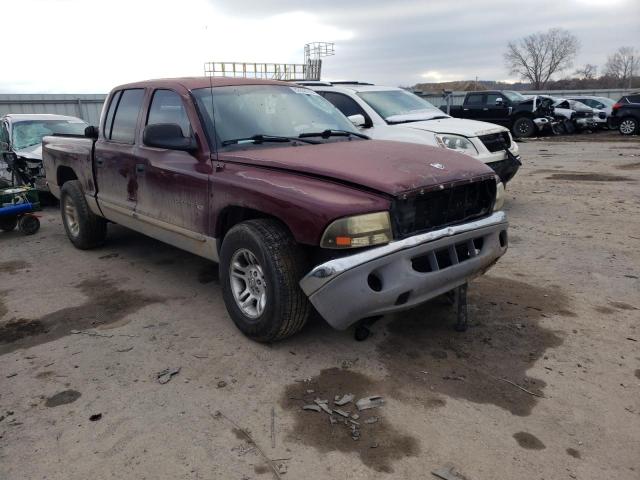 1B7GL2AN71S118242 - 2001 DODGE DAKOTA QUAD MAROON photo 4